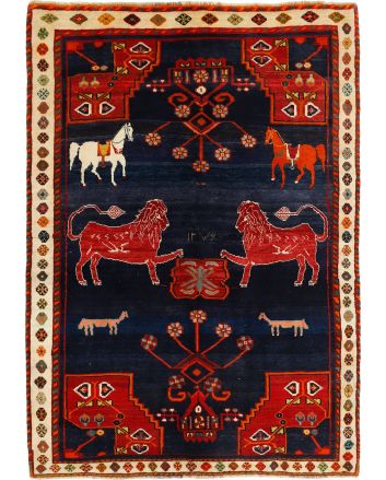 Kashghai Old Figural 152x220cm