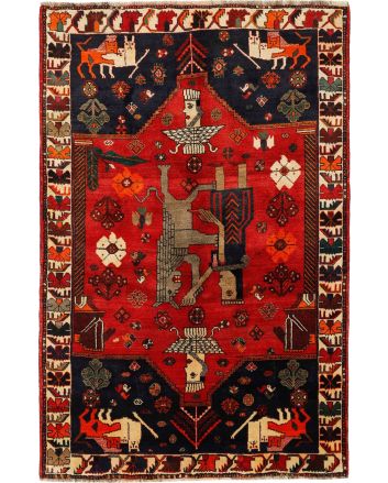 Kashghai Old Figural 155x240cm