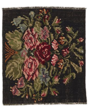 Rose kelim old 114x132cm