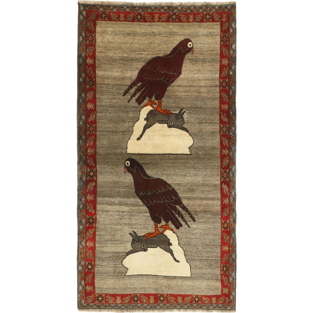 Kashghai Old Figural 104x199cm