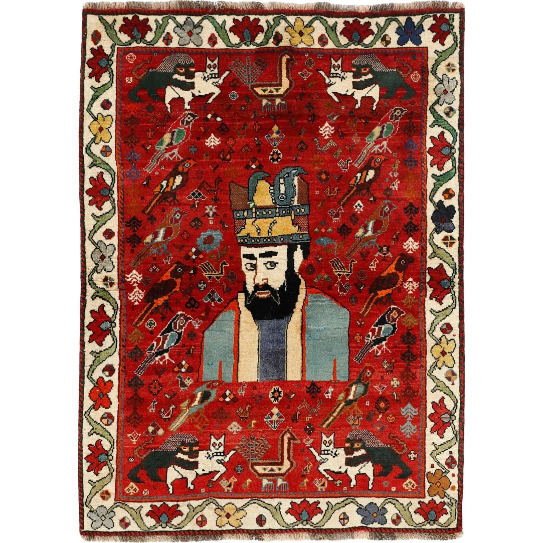 Kashghai Old Figural 122x168cm