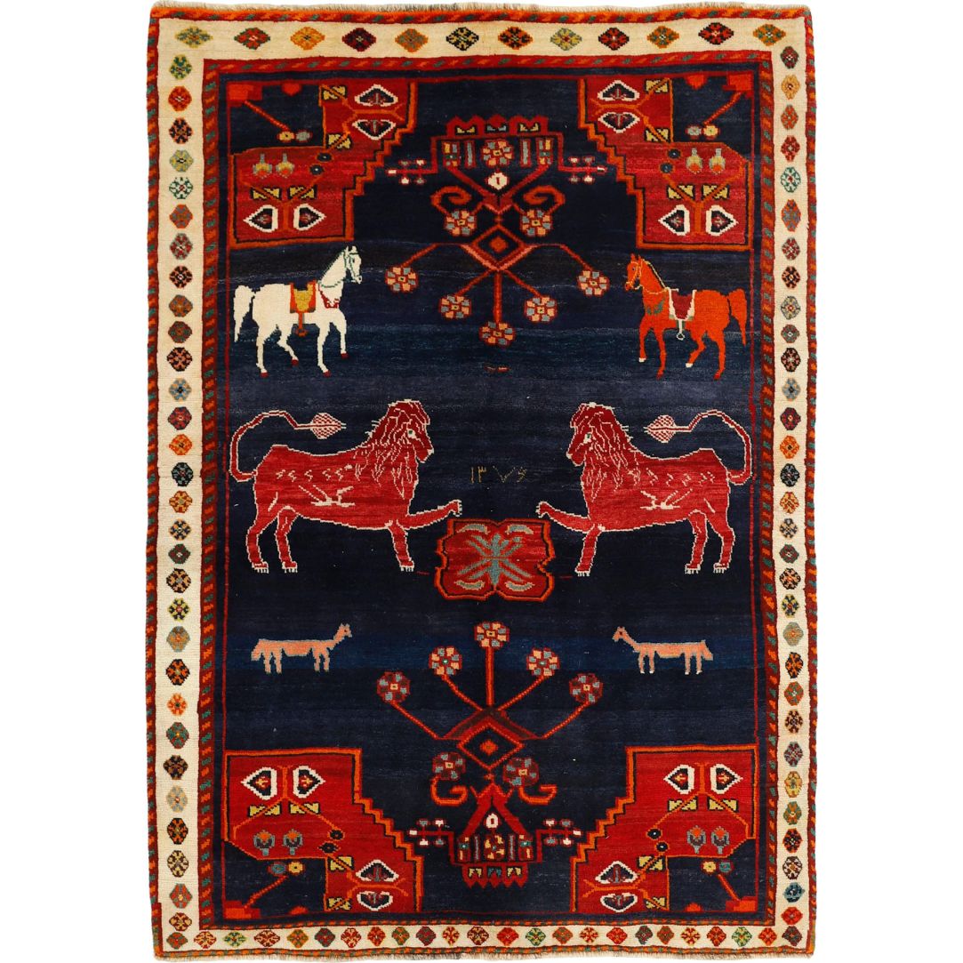 Kashghai Old Figural 152x220cm