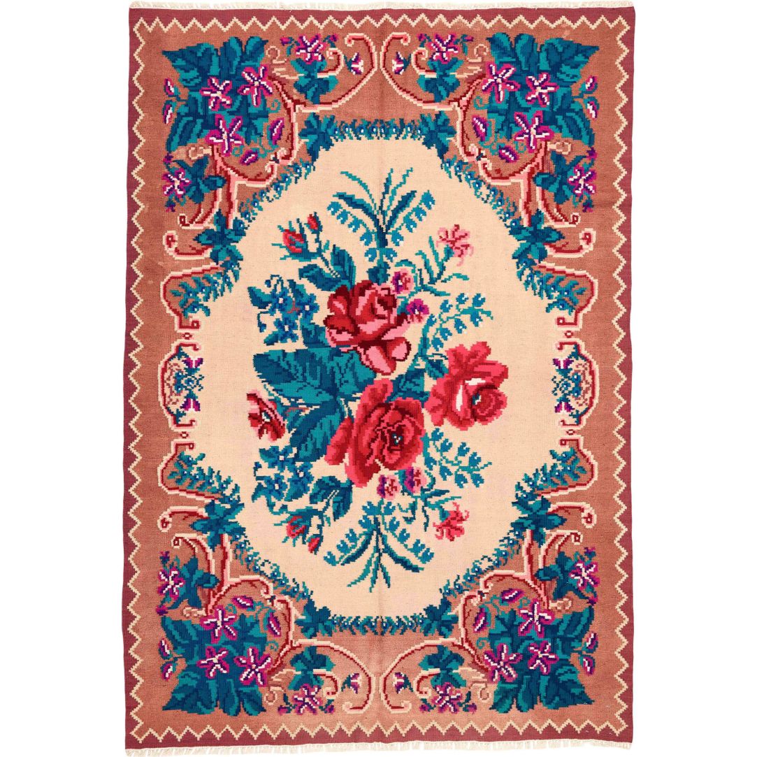 Rose Kelim Old 156x227cm