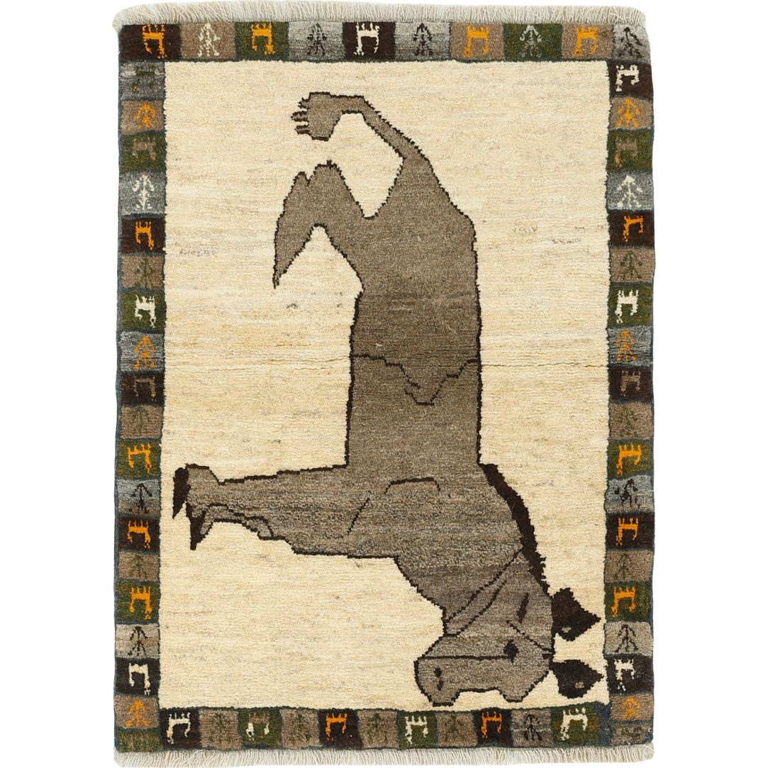Kashghai Old Figural 88x124cm